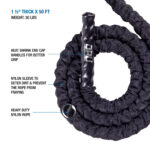 50' Undulation Rope - Battle Rope with Sleeve - Image 4