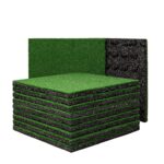 Artificial Turf Tile with 20mm Rubber Underpad - 20" x 20" - Image 3