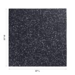 Rubber Mat 20" x 20" x 20mm - Grey Speckle - Image 2